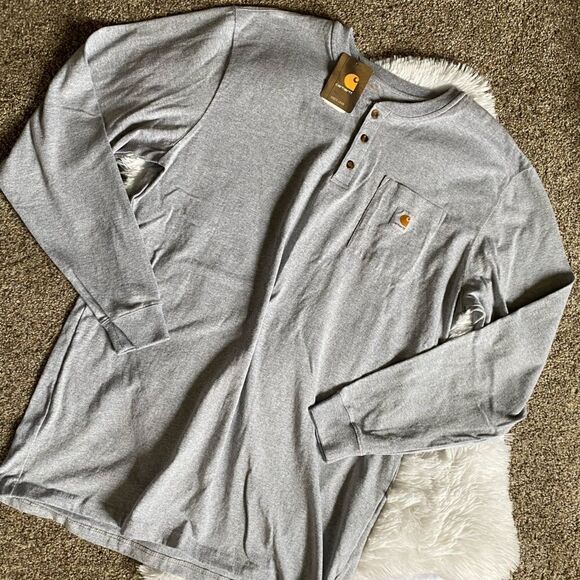 Carhartt Long Sleeve Gray Shirt NEW Size XL Tall - Picture 1 of 9